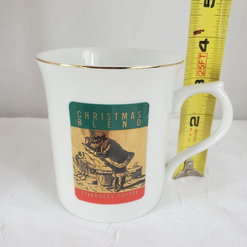 Starbucks Christmas Blend Coffee Mug 3.5" cup Santa Claus Japan vtg - Picture 5 of 11